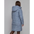 Пальто утепленное зимнее женское, размер 46, цвет голубой - Фото 20