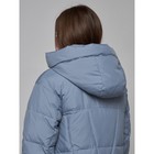 Пальто утепленное зимнее женское, размер 46, цвет голубой - Фото 22