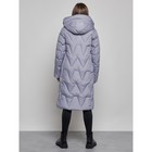Пальто утепленное зимнее женское, размер 44, цвет голубой - Фото 4