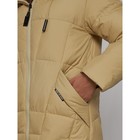 Пальто утепленное зимнее женское, размер 44, цвет горчичный - Фото 12