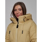 Пальто утепленное зимнее женское, размер 44, цвет горчичный - Фото 18