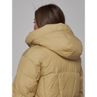 Пальто утепленное зимнее женское, размер 44, цвет горчичный - Фото 19