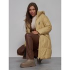Пальто утепленное зимнее женское, размер 44, цвет горчичный - Фото 22