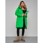 Пальто утепленное зимнее женское, размер 42, цвет зелёный - Фото 15