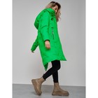 Пальто утепленное зимнее женское, размер 42, цвет зелёный - Фото 17