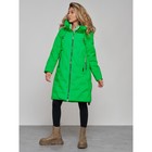 Пальто утепленное зимнее женское, размер 42, цвет зелёный - Фото 3