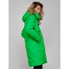 Пальто утепленное зимнее женское, размер 42, цвет зелёный - Фото 21