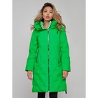 Пальто утепленное зимнее женское, размер 42, цвет зелёный - Фото 10