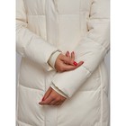 Пальто утепленное зимнее женское, размер 42, цвет светло-бежевый - Фото 12