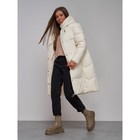 Пальто утепленное зимнее женское, размер 42, цвет светло-бежевый - Фото 14