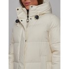 Пальто утепленное зимнее женское, размер 44, цвет светло-бежевый - Фото 11