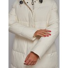 Пальто утепленное зимнее женское, размер 44, цвет светло-бежевый - Фото 12