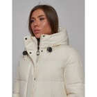Пальто утепленное зимнее женское, размер 44, цвет светло-бежевый - Фото 19