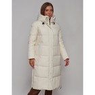 Пальто утепленное зимнее женское, размер 44, цвет светло-бежевый - Фото 9