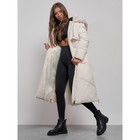 Пальто утепленное зимнее женское, размер 42, цвет светло-бежевый - Фото 15