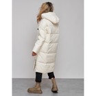 Пальто утепленное зимнее женское, размер 46, цвет светло-бежевый - Фото 21