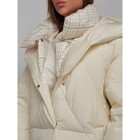 Пальто утепленное зимнее женское, размер 50, цвет светло-бежевый - Фото 14