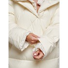 Пальто утепленное зимнее женское, размер 42, цвет светло-бежевый - Фото 13