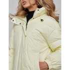Пальто утепленное зимнее женское, размер 42, цвет светло-жёлтый - Фото 15