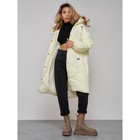 Пальто утепленное зимнее женское, размер 42, цвет светло-жёлтый - Фото 19