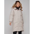 Пальто утепленное зимнее женское, размер 44, цвет светло-серый - Фото 11