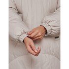Пальто утепленное зимнее женское, размер 44, цвет светло-серый - Фото 14