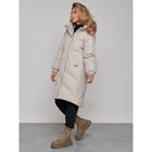Пальто утепленное зимнее женское, размер 44, цвет светло-серый - Фото 3