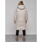 Пальто утепленное зимнее женское, размер 44, цвет светло-серый - Фото 4