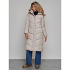 Пальто утепленное зимнее женское, размер 42, цвет светло-серый - Фото 3