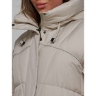 Пальто утепленное зимнее женское, размер 42, цвет светло-серый - Фото 14