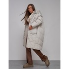 Пальто утепленное зимнее женское, размер 42, цвет светло-серый - Фото 20