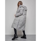 Пальто утепленное зимнее женское, размер 42, цвет серый - Фото 13