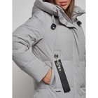 Пальто утепленное зимнее женское, размер 42, цвет серый - Фото 10
