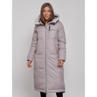 Пальто утепленное зимнее женское, размер 42, цвет серый - Фото 11