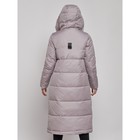 Пальто утепленное зимнее женское, размер 42, цвет серый - Фото 8