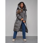 Пальто утепленное зимнее женское, размер 42, цвет тёмно-серый - Фото 19
