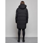 Пальто утепленное зимнее женское, размер 50, цвет чёрный - Фото 4