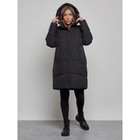 Пальто утепленное зимнее женское, размер 50, цвет чёрный - Фото 5