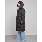 Пальто утепленное зимнее женское, размер 42, цвет чёрный - Фото 6