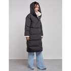 Пальто утепленное зимнее женское, размер 50, цвет чёрный - Фото 7