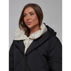 Пальто утепленное зимнее женское, размер 42, цвет чёрный - Фото 15