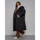 Пальто утепленное зимнее женское, размер 42, цвет чёрный - Фото 18