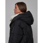Пальто утепленное зимнее женское, размер 42, цвет чёрный - Фото 19