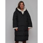 Пальто утепленное зимнее женское, размер 50, цвет чёрный - Фото 11