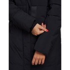 Пальто утепленное зимнее женское, размер 50, цвет чёрный - Фото 14