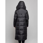Пальто утепленное зимнее женское, размер 50, цвет чёрный - Фото 8