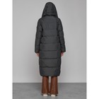 Пальто утепленное зимнее женское, размер 50, цвет тёмно-серый - Фото 11