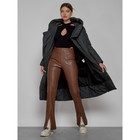 Пальто утепленное зимнее женское, размер 52, цвет тёмно-серый - Фото 7