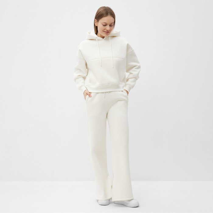 Костюм женский (толстовка/брюки) НАЧЁС, цвет кремовый, р-р M (44-46) - Фото 1