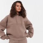 Костюм женский (толстовка/брюки) НАЧЁС, цвет коричневый, р-р S (42-44) - Фото 3